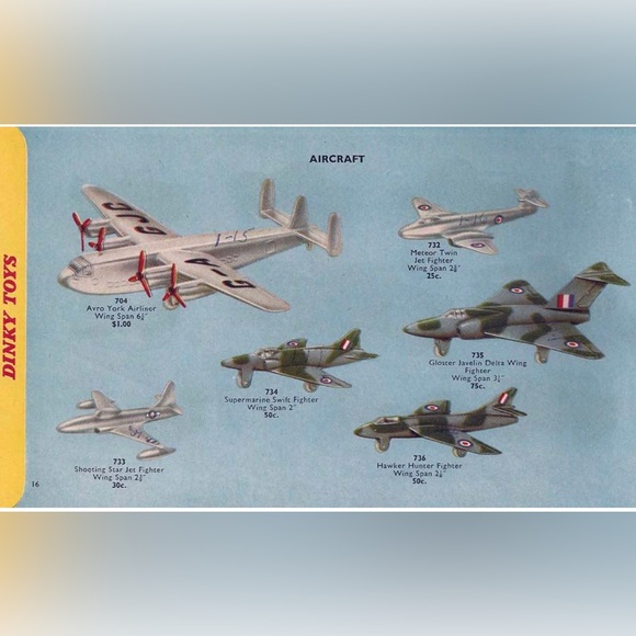 Dinky Toys 734 Supermarine Swift Fighter Jet - Picture 5 of 5